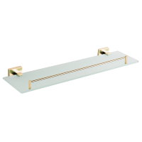 Полиця скляна VBI MARS BRUSHED GOLD VBI-040109BG