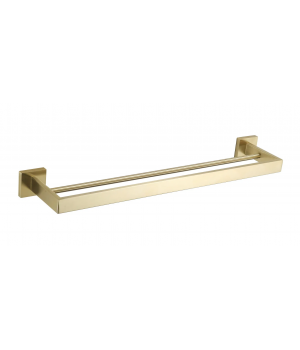 Вішалка для рушників VBI JUPITER BRUSH GOLD подвійна VBI-040608BG