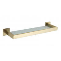 Полиця скляна VBI JUPITER BRUSH GOLD VBI-040609BG