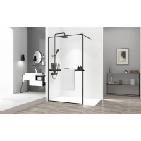 Душова стінка Rea Bler 70 з полицею Evo REA-K7636