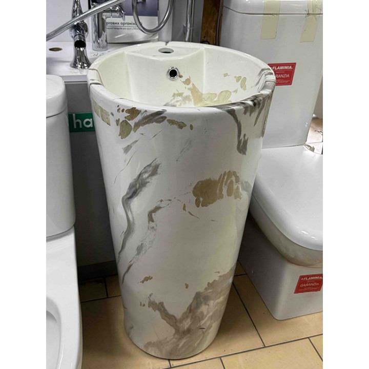 Умивальник (раковина) REA BLANKA MARBLE підлоговий REA-U8704 ВИСТАВКОВИЙ ЗРАЗОК