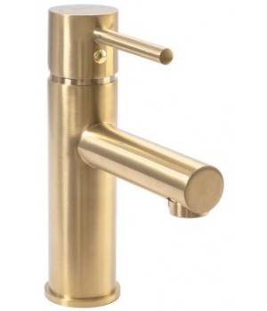 Змішувач для раковини (умивальника) REA TESS GOLD MATT золото низький REA-B5661
