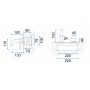 Змішувач для раковини (умивальника) REA LUNGO WHITE + BOX білий прихованого монтажу (настінний) REA-B9559